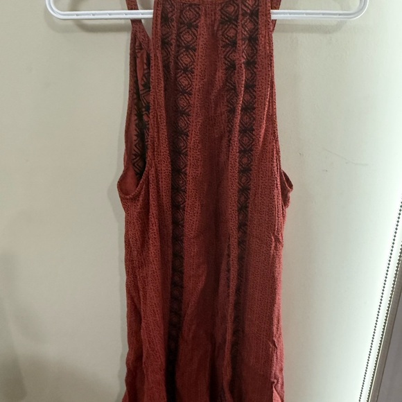 American Eagle Outfitters Terracotta Dress with Black Design - Picture 2 of 3